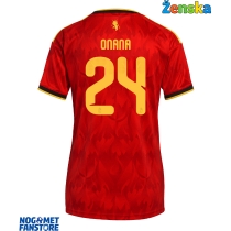 Belgija Amadou Onana #24 Domaci Dres za Ženska SP 2026 Kratak Rukav